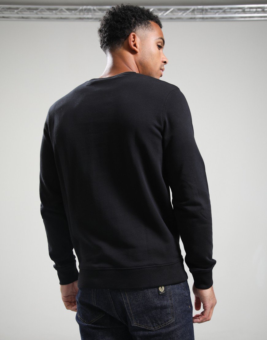 Lyle & Scott Crew Neck Sweat Jet Black