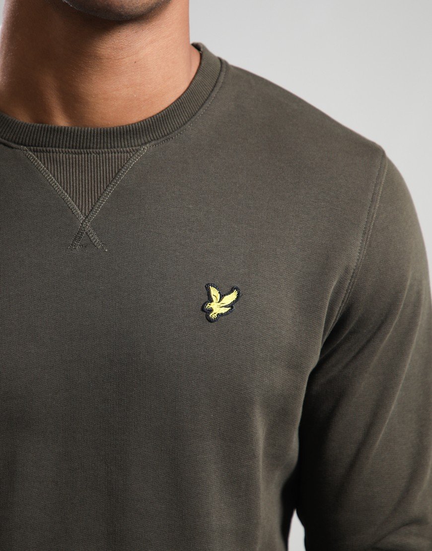 Lyle & Scott Crew Neck Sweat Olive
