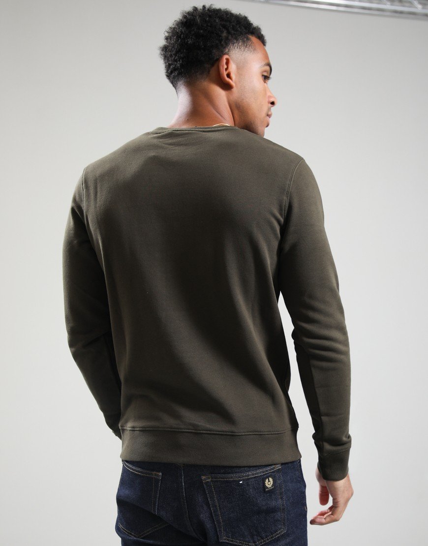 Lyle & Scott Crew Neck Sweat Olive