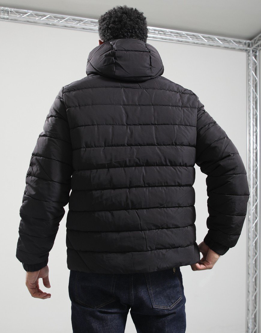 Lyle & Scott Hooded Quilted Jacket Jet Black