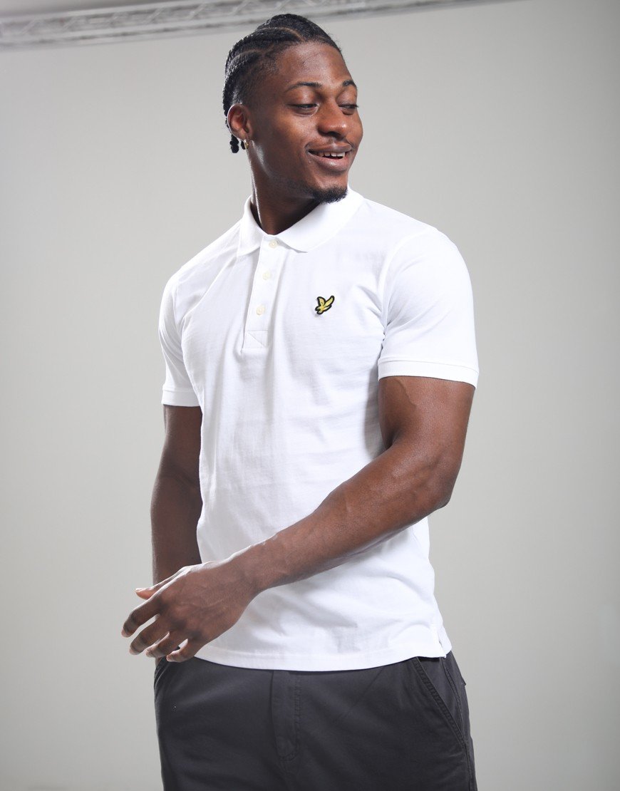 Lyle & Scott Jersey Polo Shirt White