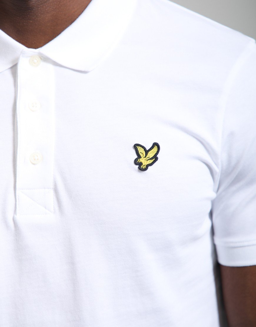 Lyle & Scott Jersey Polo Shirt White