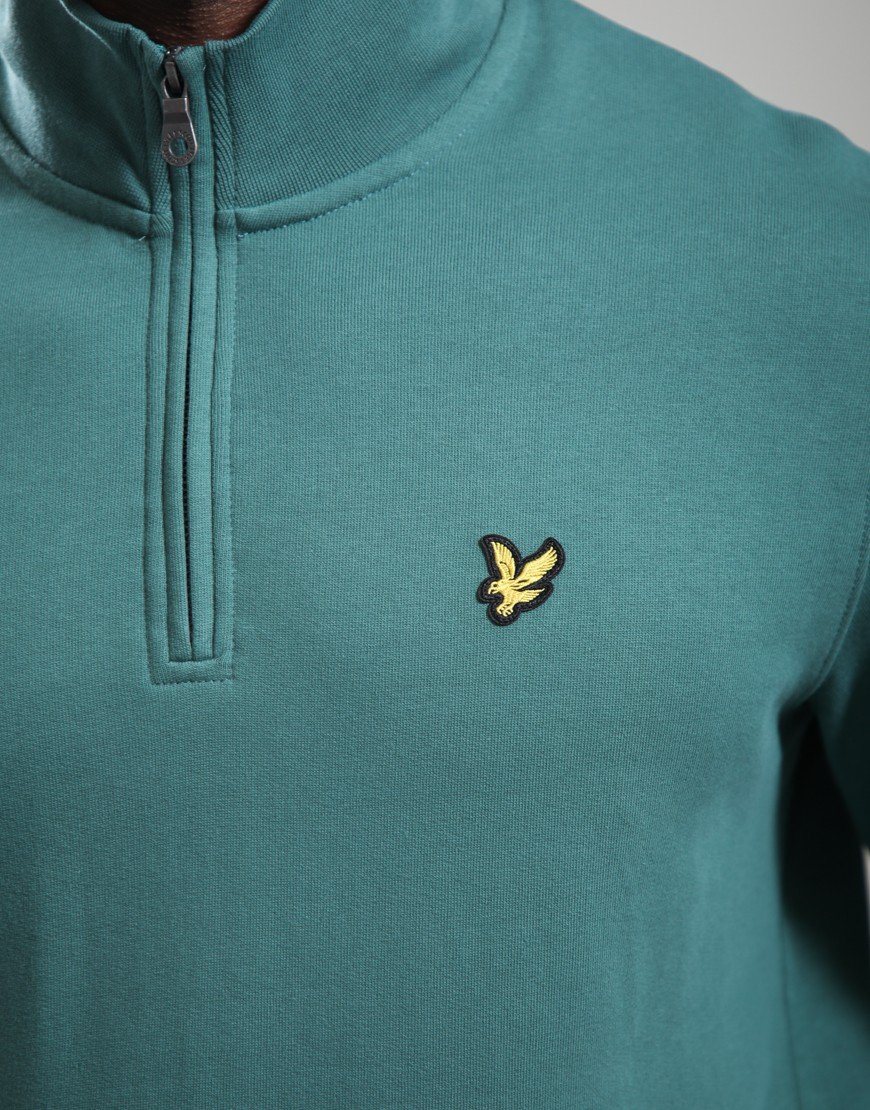 Lyle & Scott Loopback 1/4 Zip Sweat Everglade