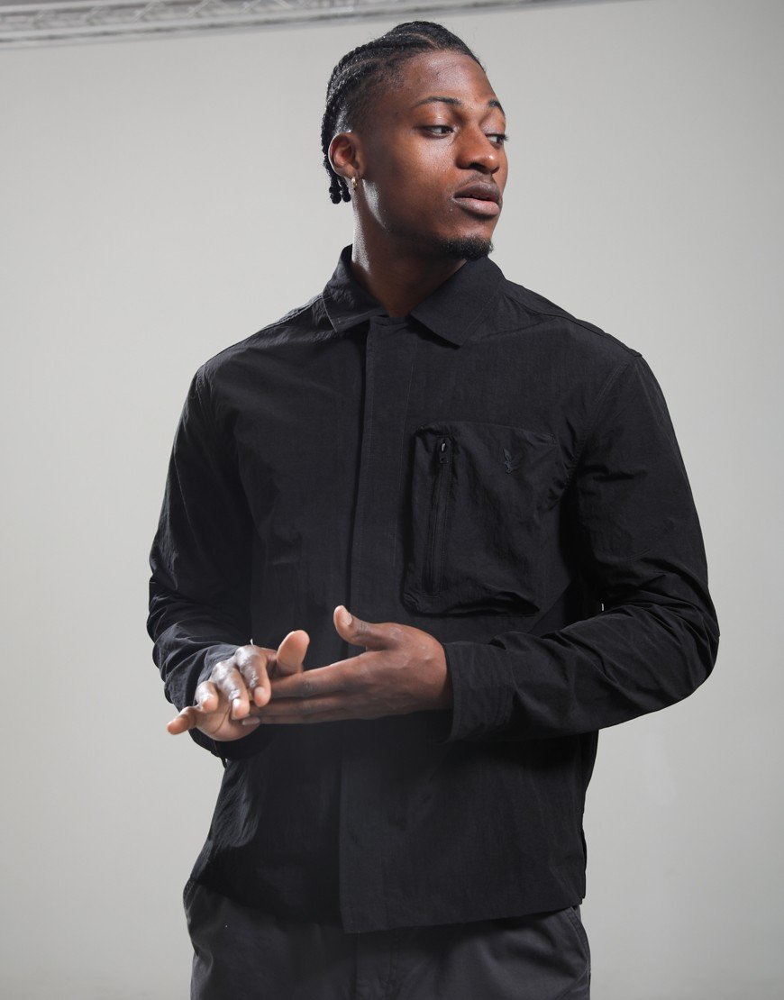 Lyle & Scott LW Ripstop Overshirt Jet Black