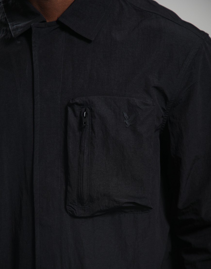 Lyle & Scott LW Ripstop Overshirt Jet Black