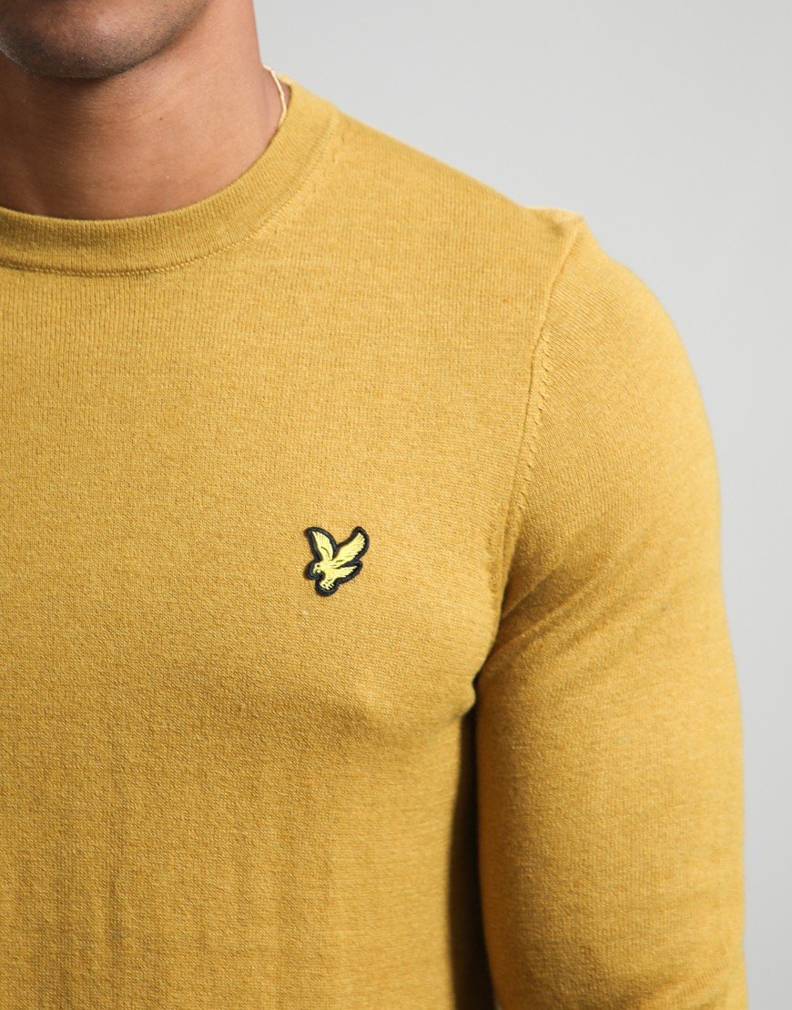 Lyle & Scott Merino Crew Knit Bronze
