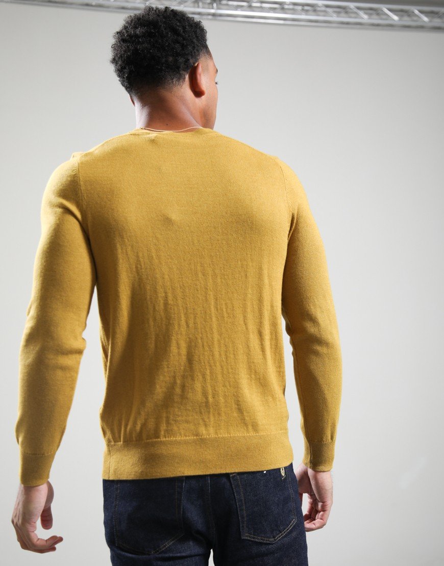 Lyle & Scott Merino Crew Knit Bronze