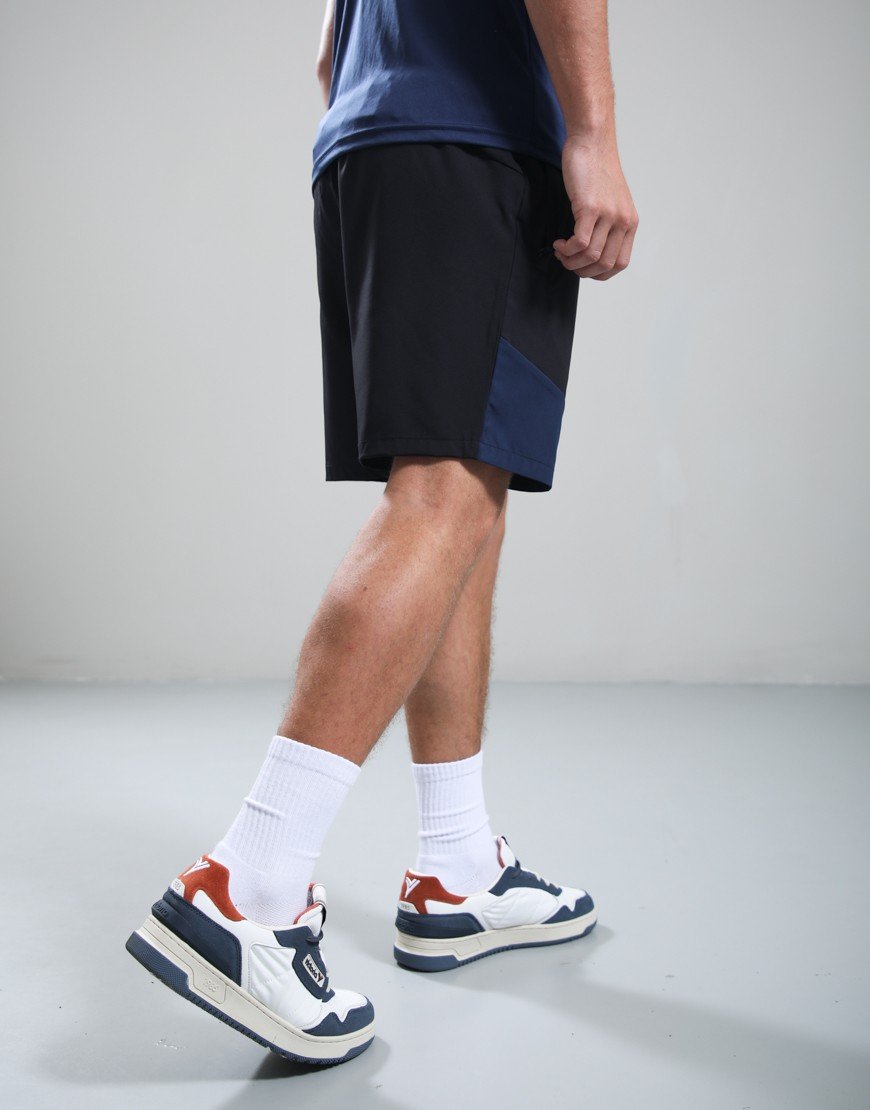 Lyle & Scott Panelled Shorts Jet Black/Midnight Blue
