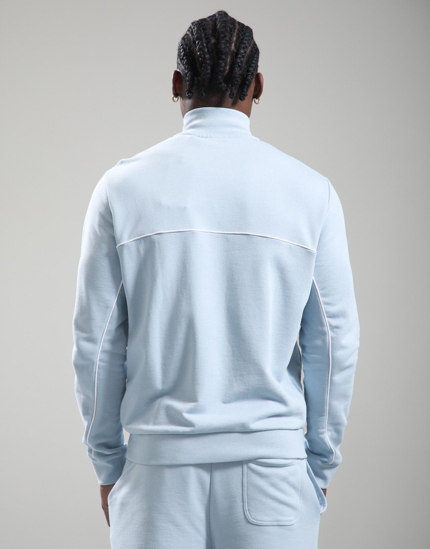 Lyle & Scott Piped Full Zip Track Top Opal Blue