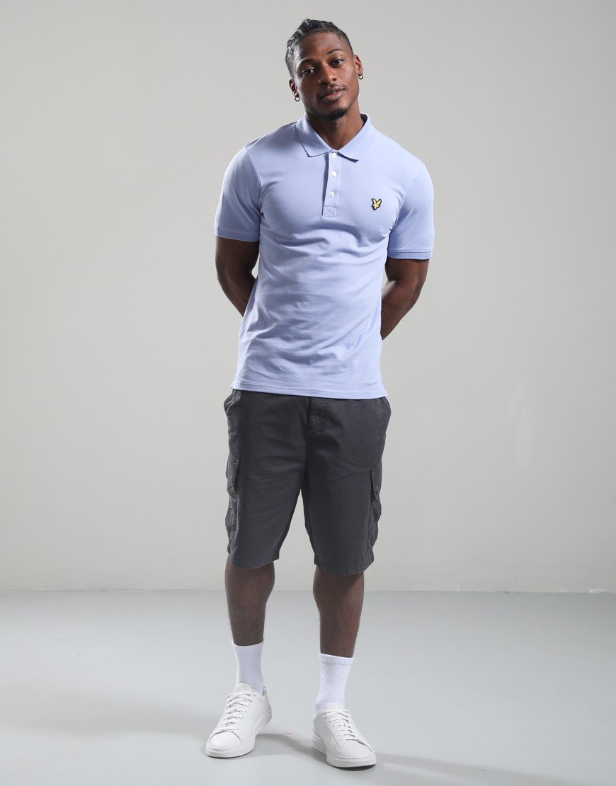 Lyle & Scott Plain Polo Shirt Bubble Blue