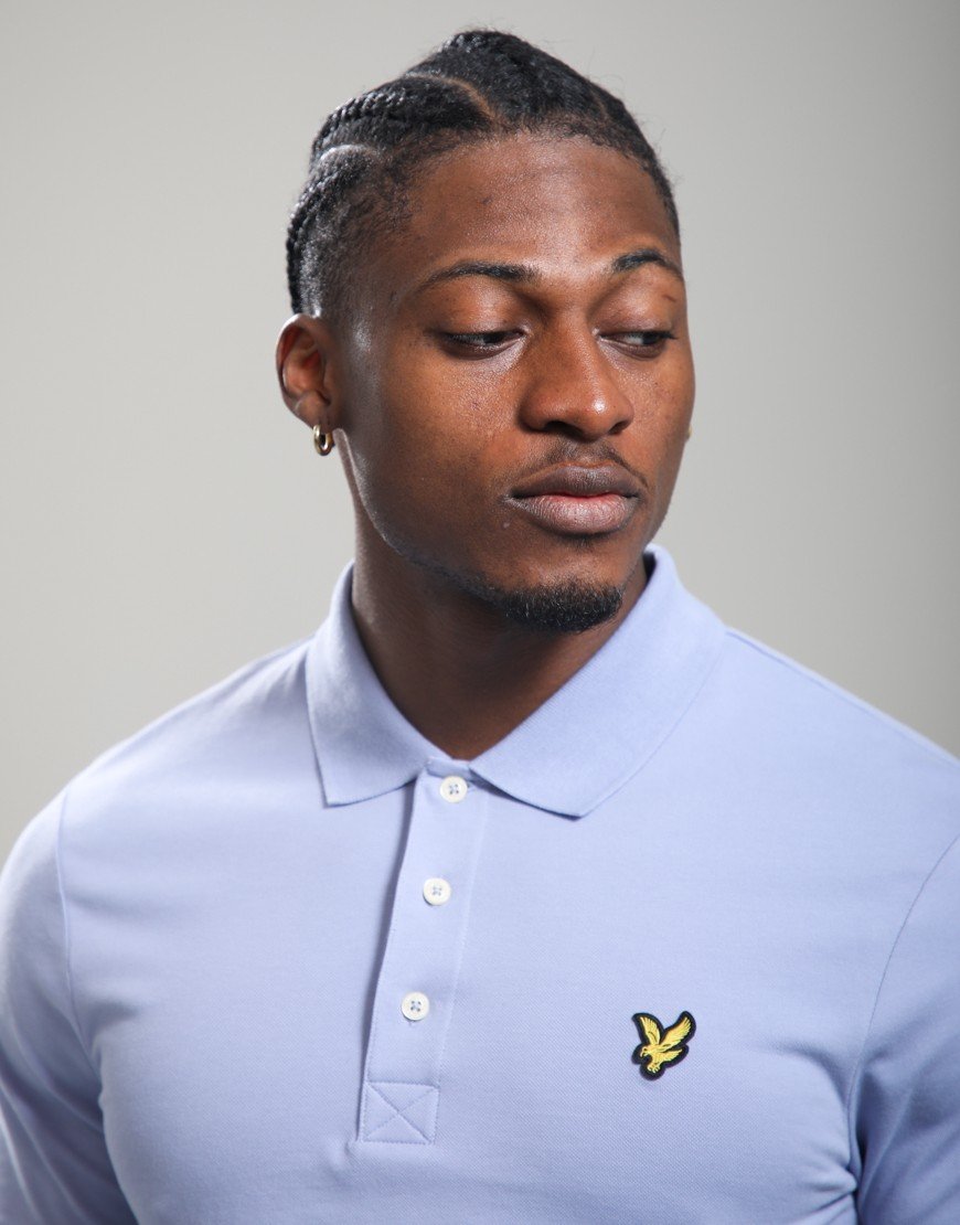 Lyle & Scott Plain Polo Shirt Bubble Blue