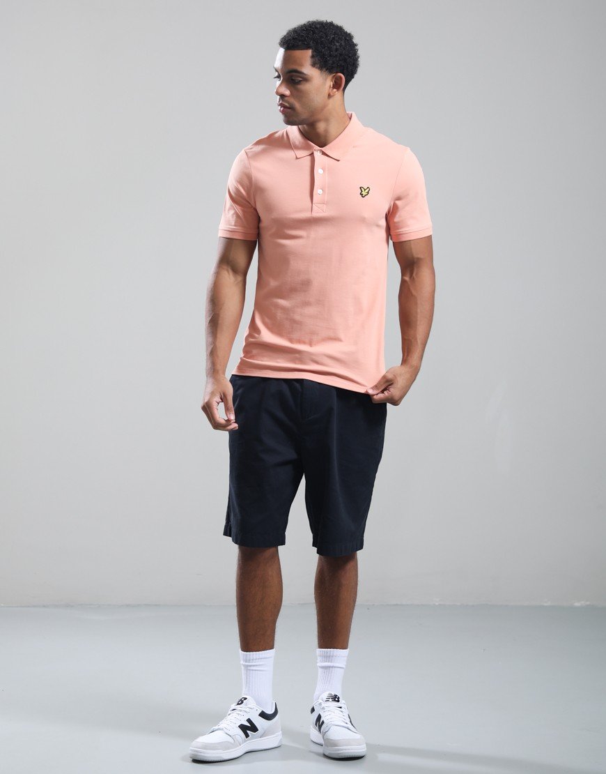 Lyle & Scott Plain Polo Shirt Terracotta Pot