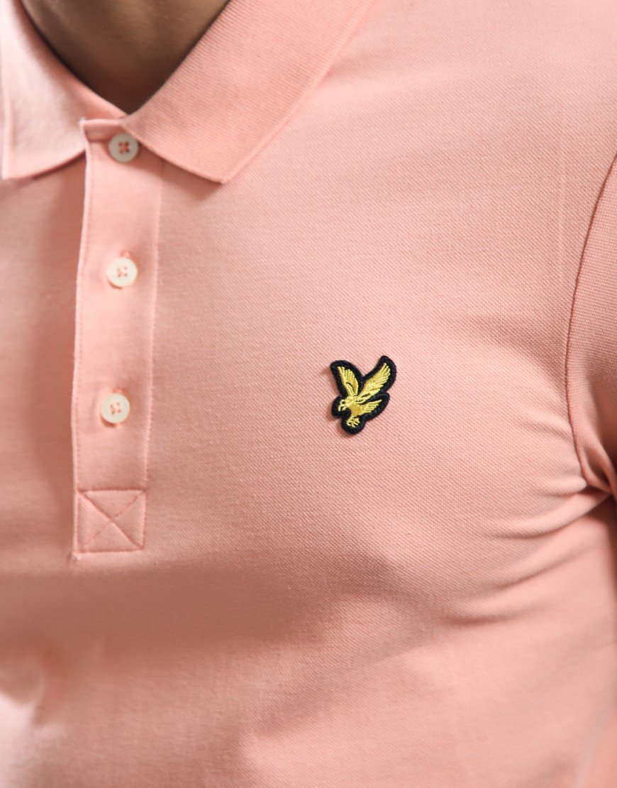 Lyle & Scott Plain Polo Shirt Terracotta Pot