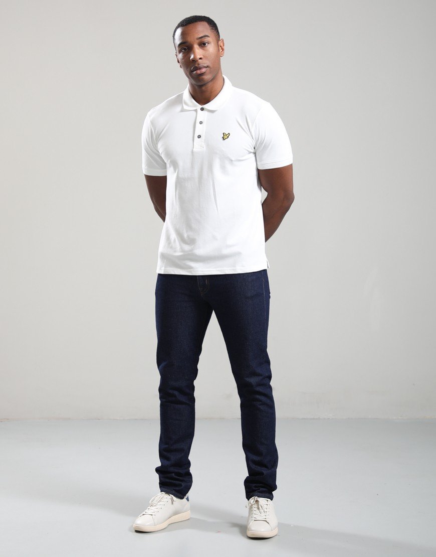 Lyle & Scott Plain Polo Shirt White Out