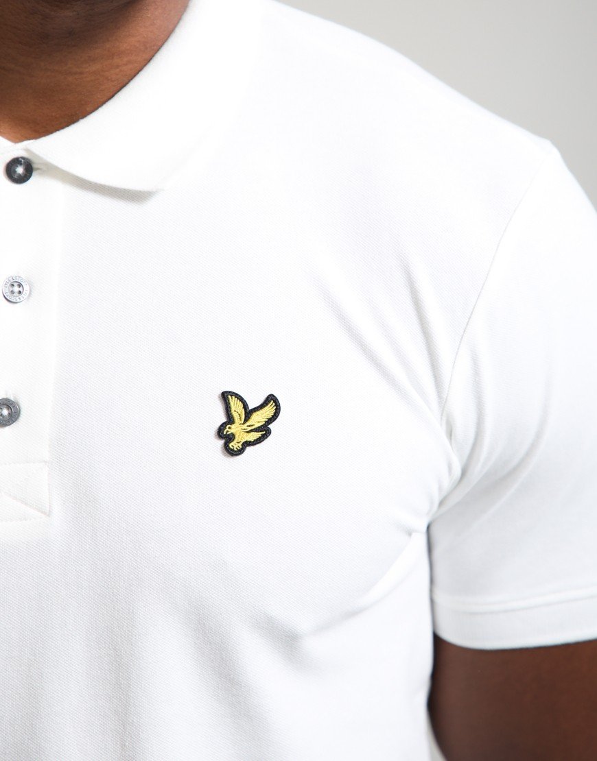Lyle & Scott Plain Polo Shirt White Out