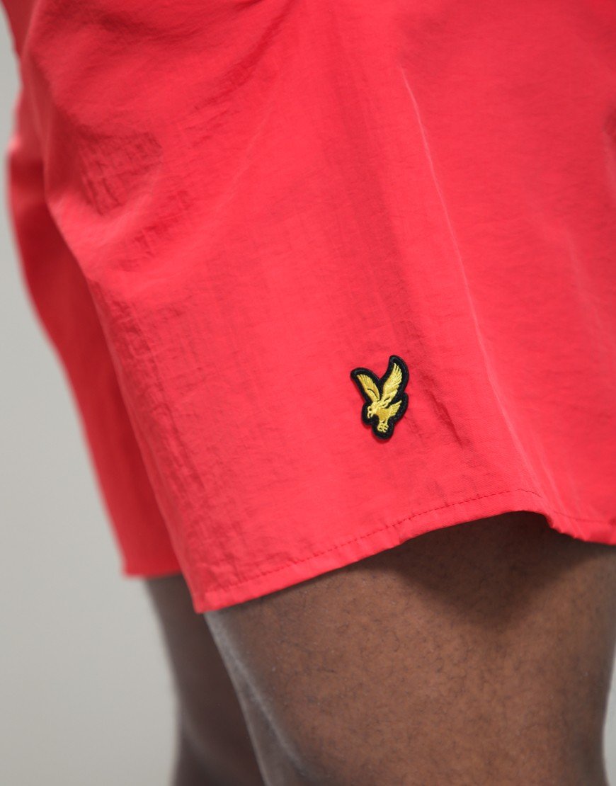 Lyle & Scott Plain Swim Shorts Cherry Red