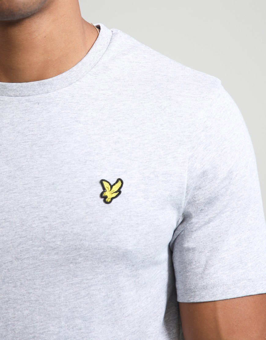 Lyle & Scott Plain T-Shirt Light Grey Marl