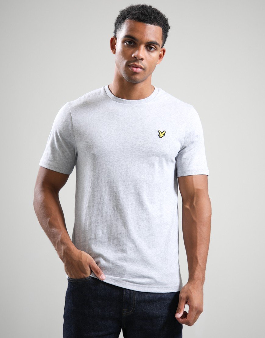 Lyle & Scott Plain T-Shirt Light Grey Marl