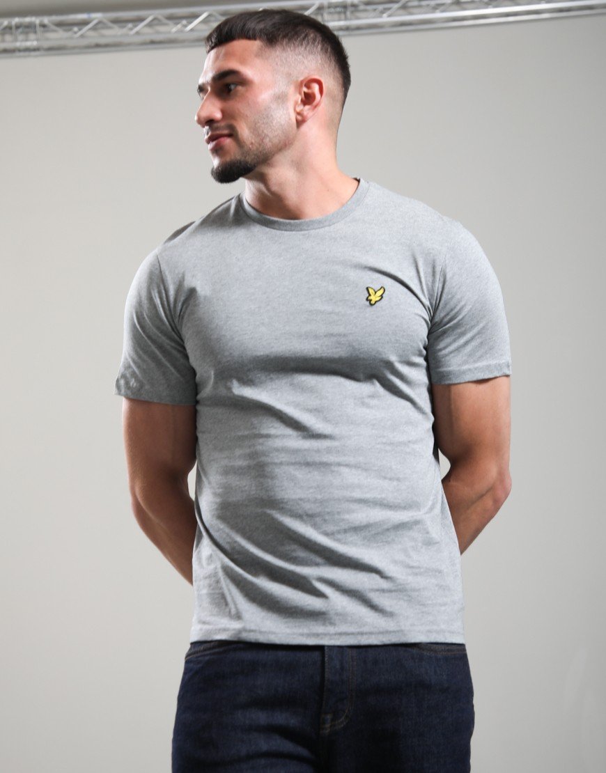 Lyle & Scott Plain T-Shirt Mid Grey Marl