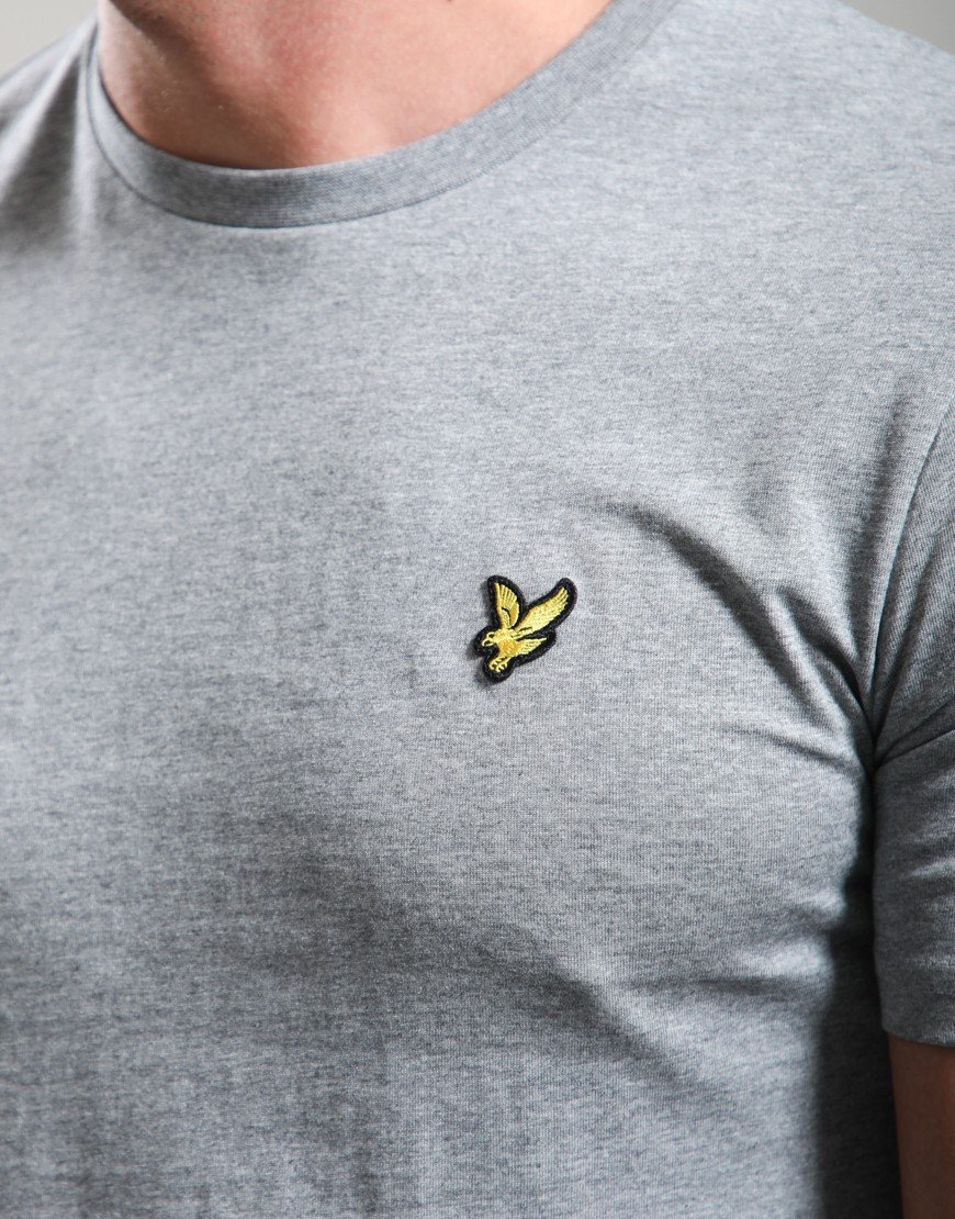Lyle & Scott Plain T-Shirt Mid Grey Marl