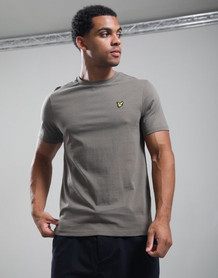 Lyle & Scott Plain T-Shirt Khaki Ash