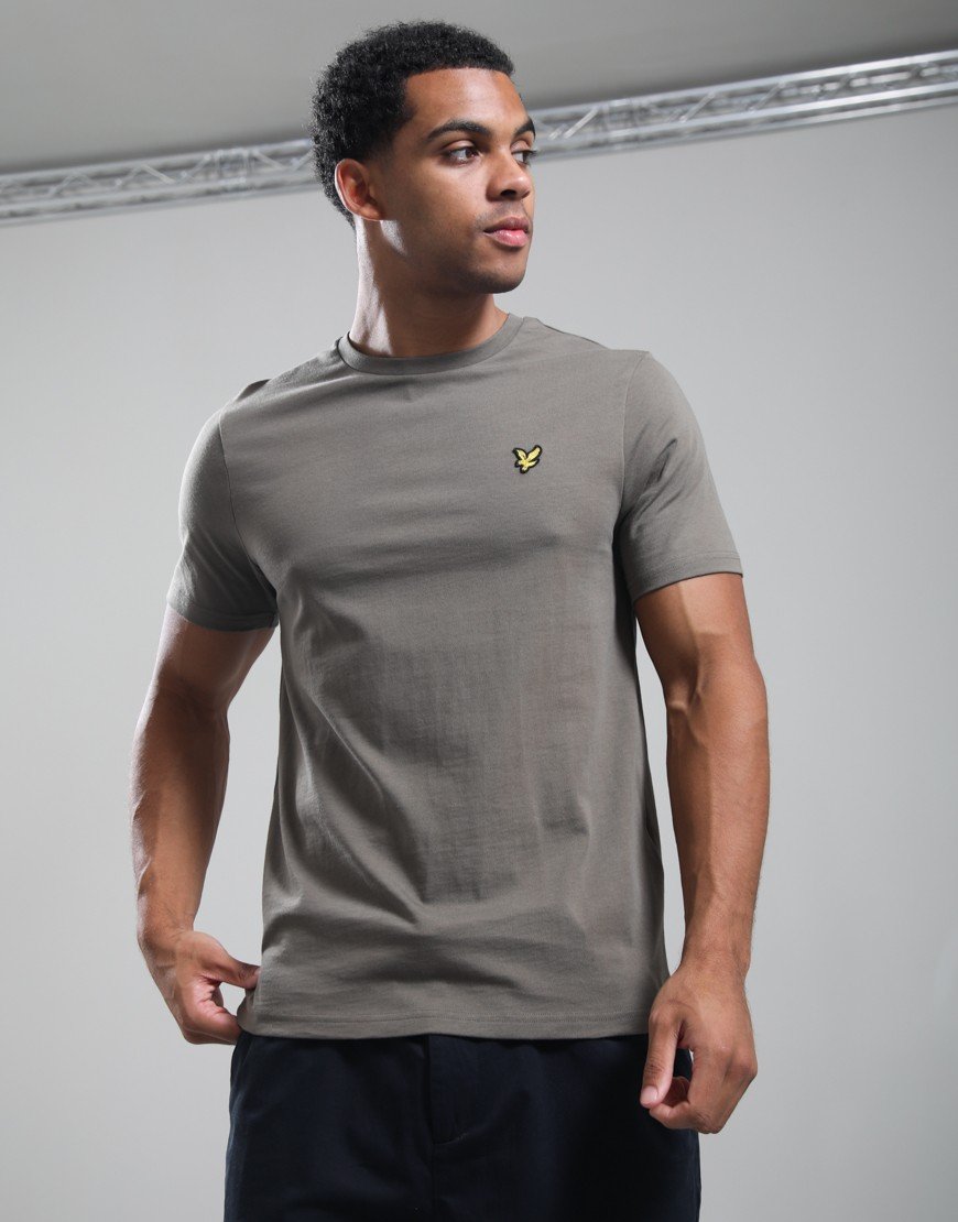 Lyle & Scott Plain T-Shirt Khaki Ash