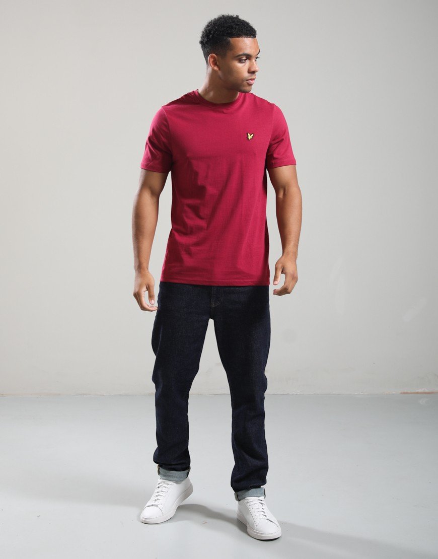 Lyle & Scott Plain T-Shirt Rich Burgundy