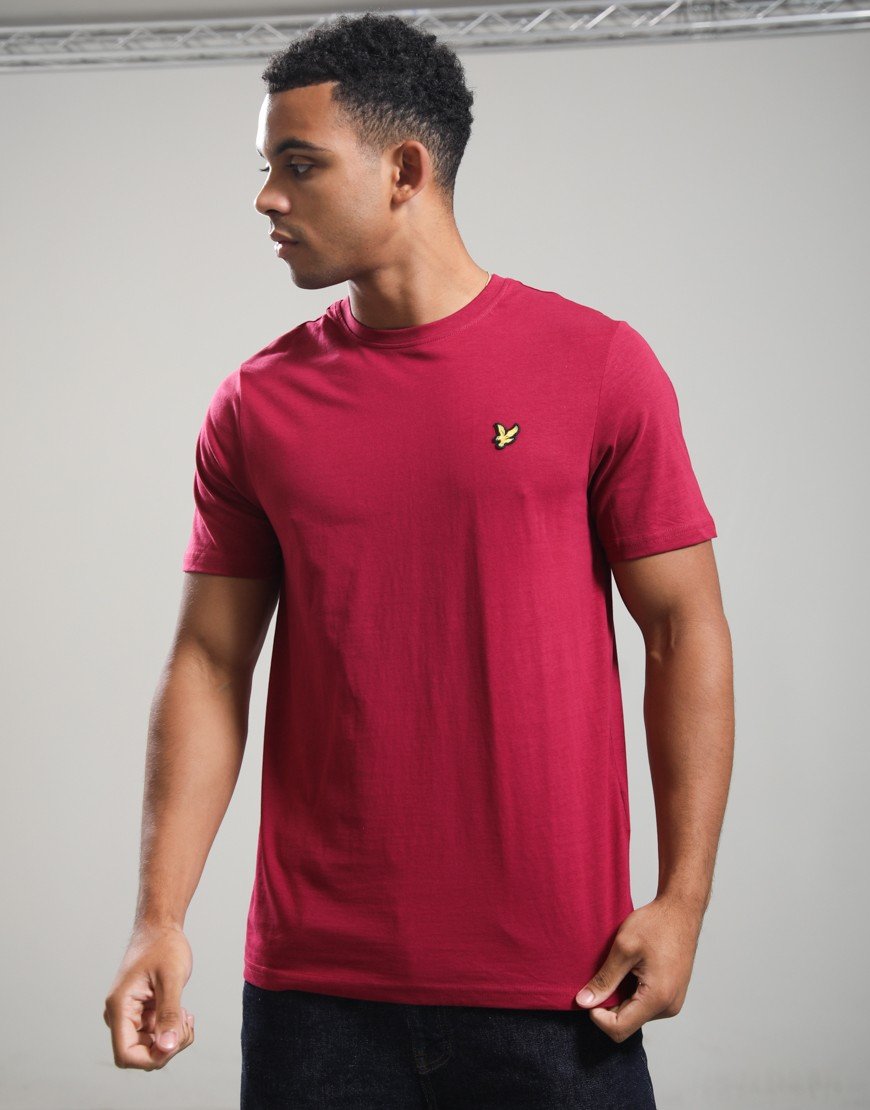 Lyle & Scott Plain T-Shirt Rich Burgundy