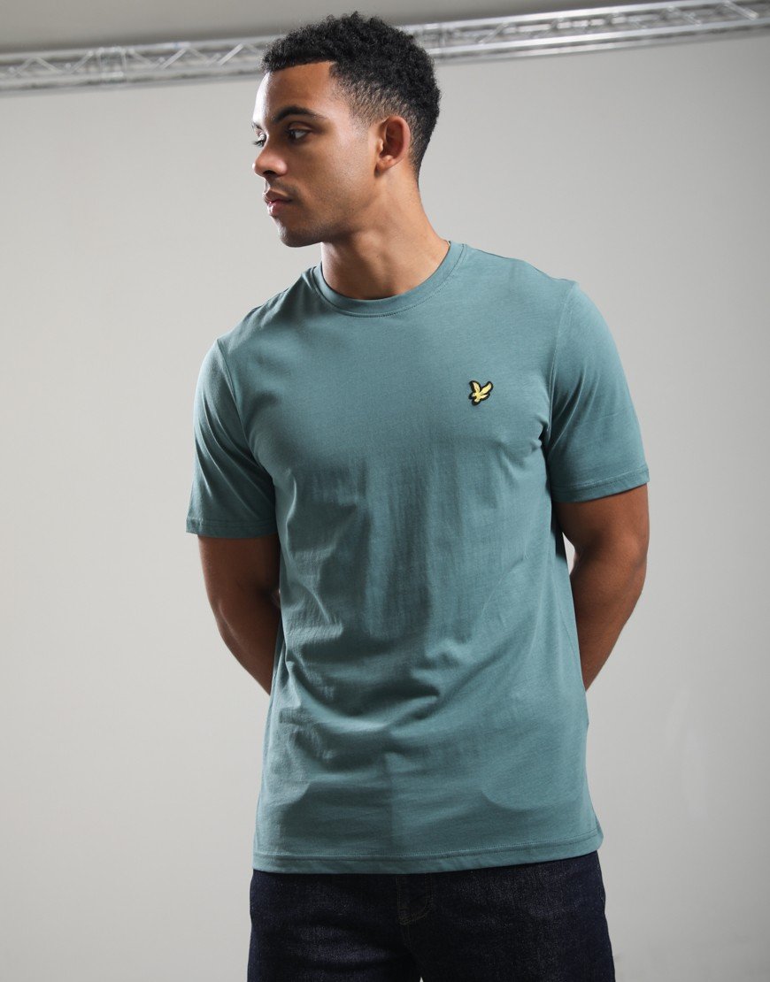 Lyle & Scott Plain T-Shirt Silver Pine