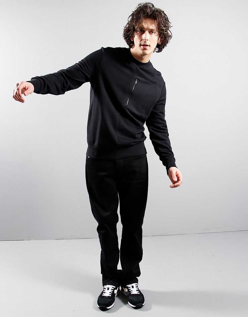 Lyle & Scott Pocket Sweat Jet Black