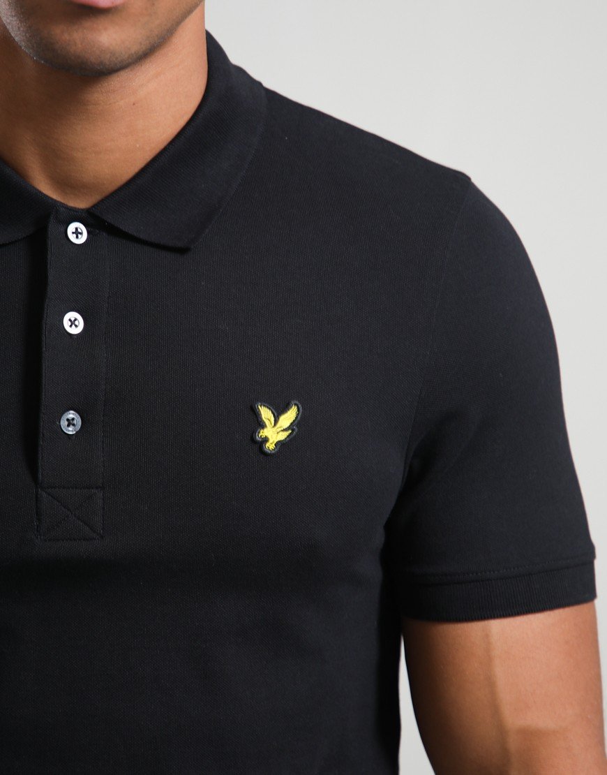 Lyle & Scott Plain Polo Shirt Black