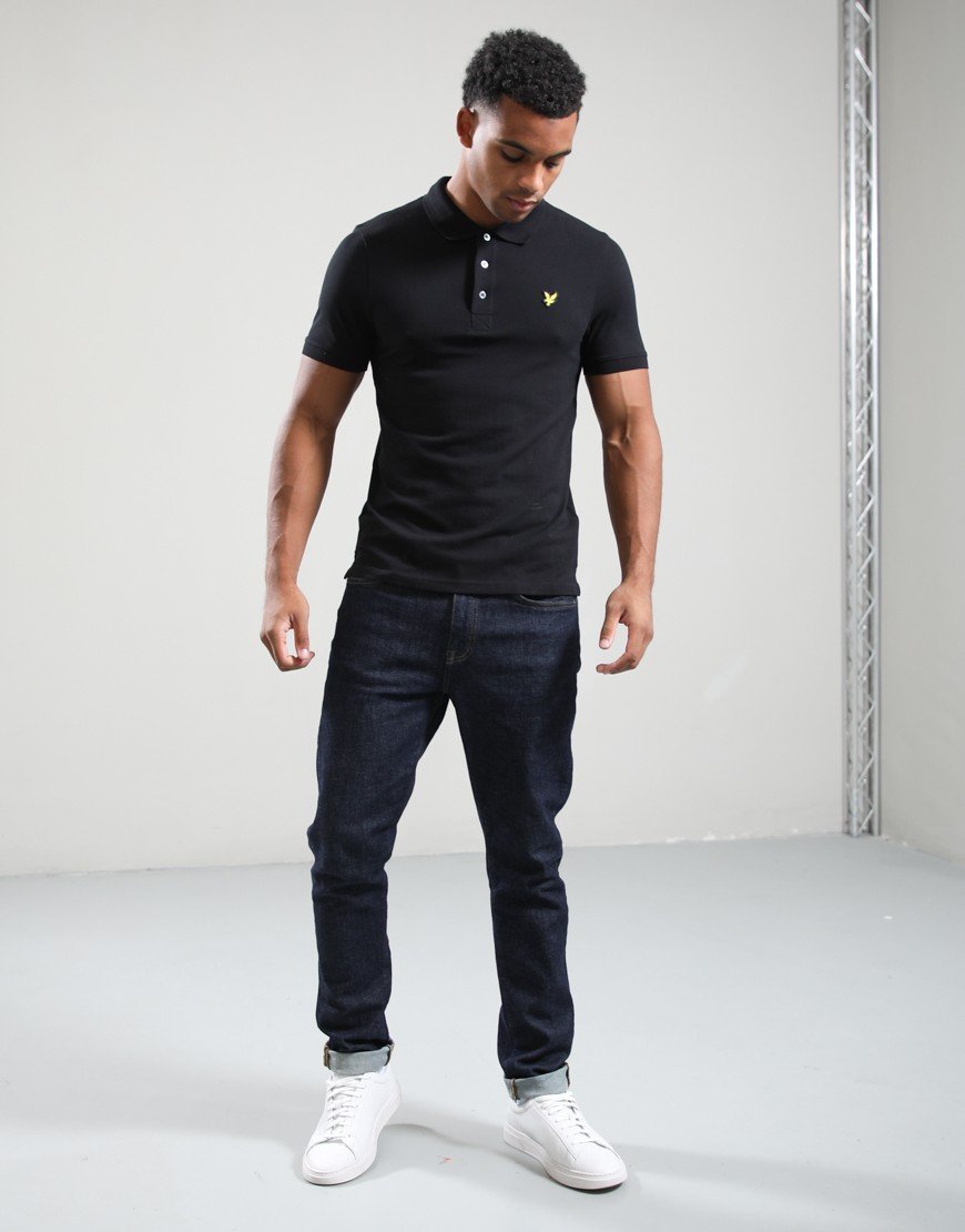 Lyle & Scott Plain Polo Shirt Black