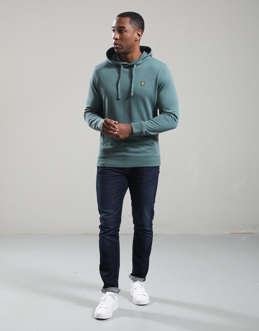 Lyle & Scott Pullover Hoodie Silver Pine