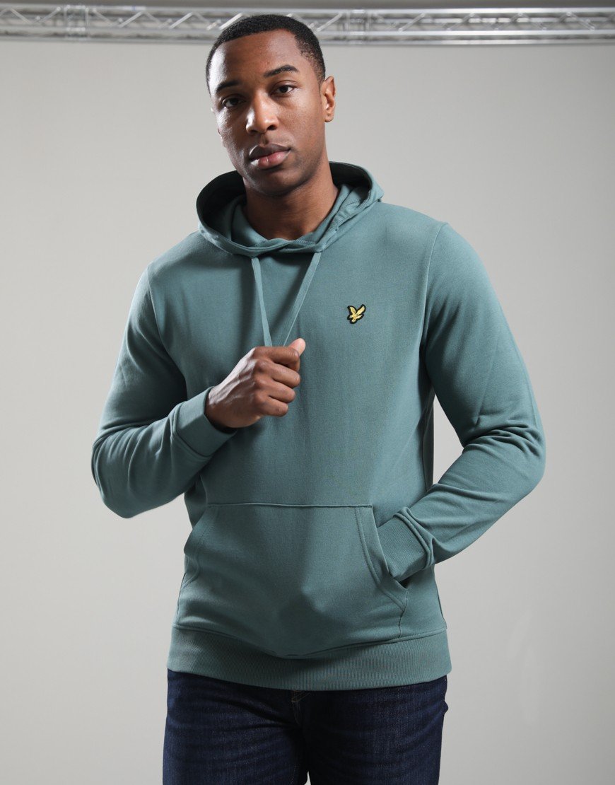 Lyle & Scott Pullover Hoodie Silver Pine