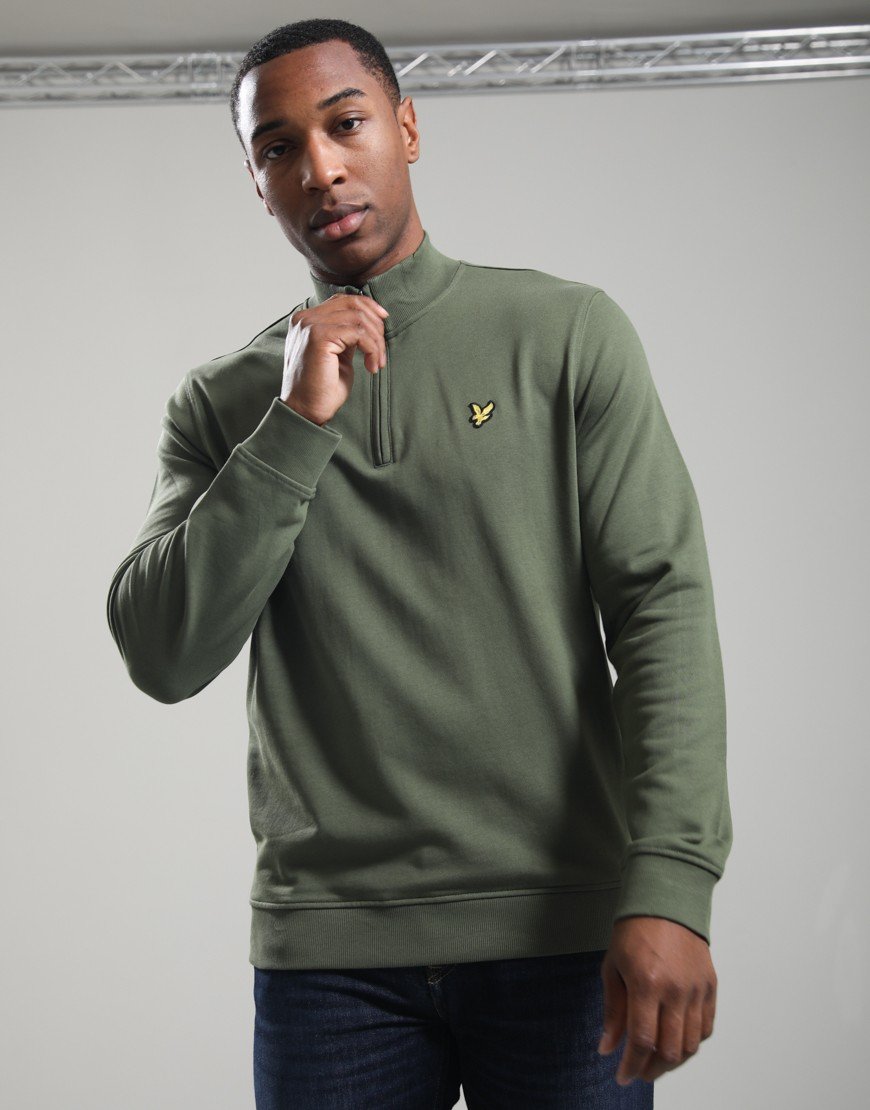 Lyle & Scott Everyday 1/4 Zip Sweat Journey Olive