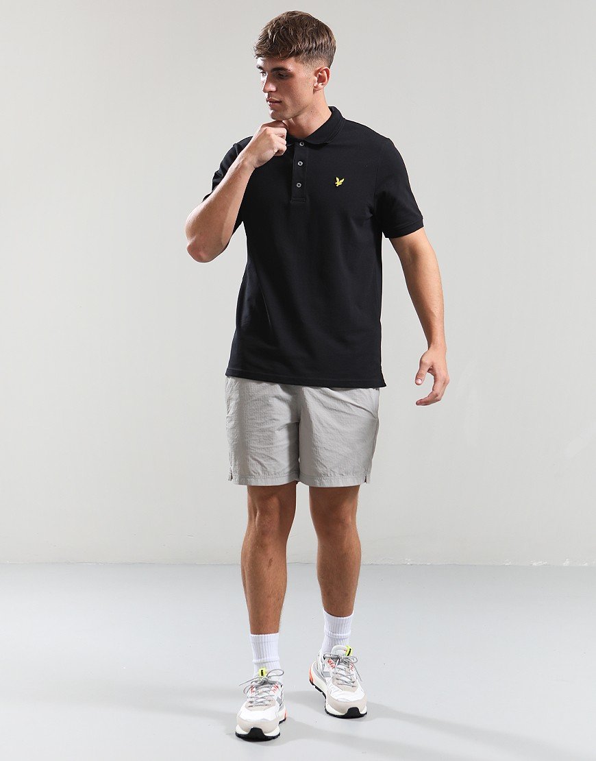 Lyle & Scott Rally Tipped Polo Shirt Jet Black