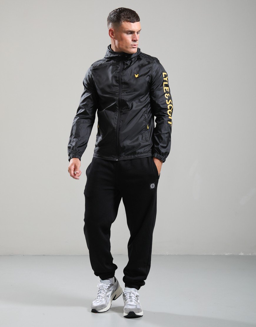 Lyle & Scott Sleeve Branded Jacket Jet Black