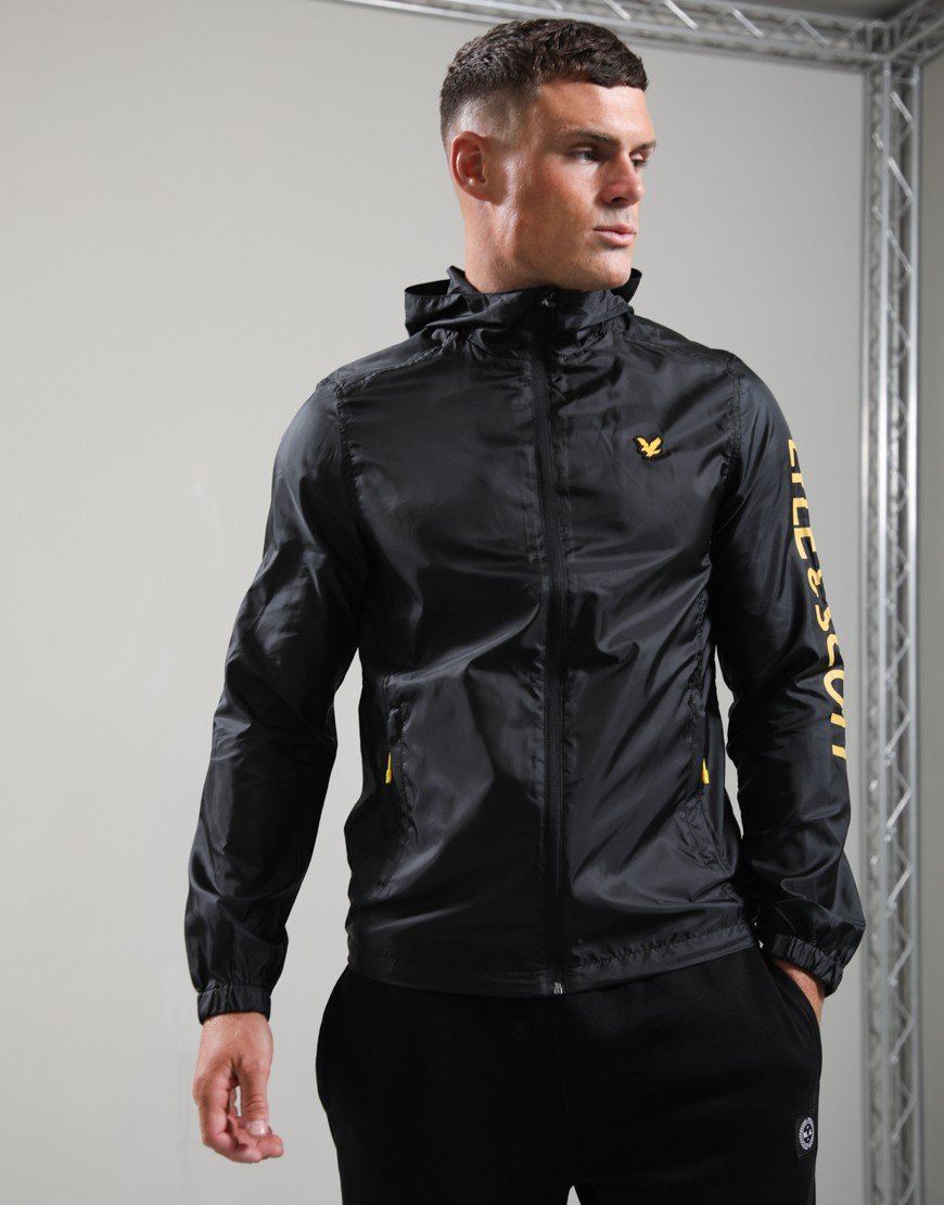 Lyle & Scott Sleeve Branded Jacket Jet Black