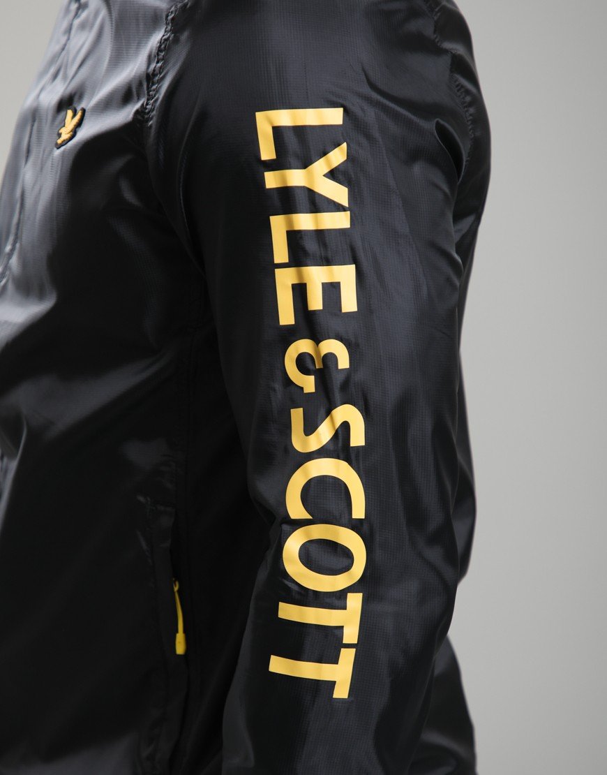 Lyle & Scott Sleeve Branded Jacket Jet Black