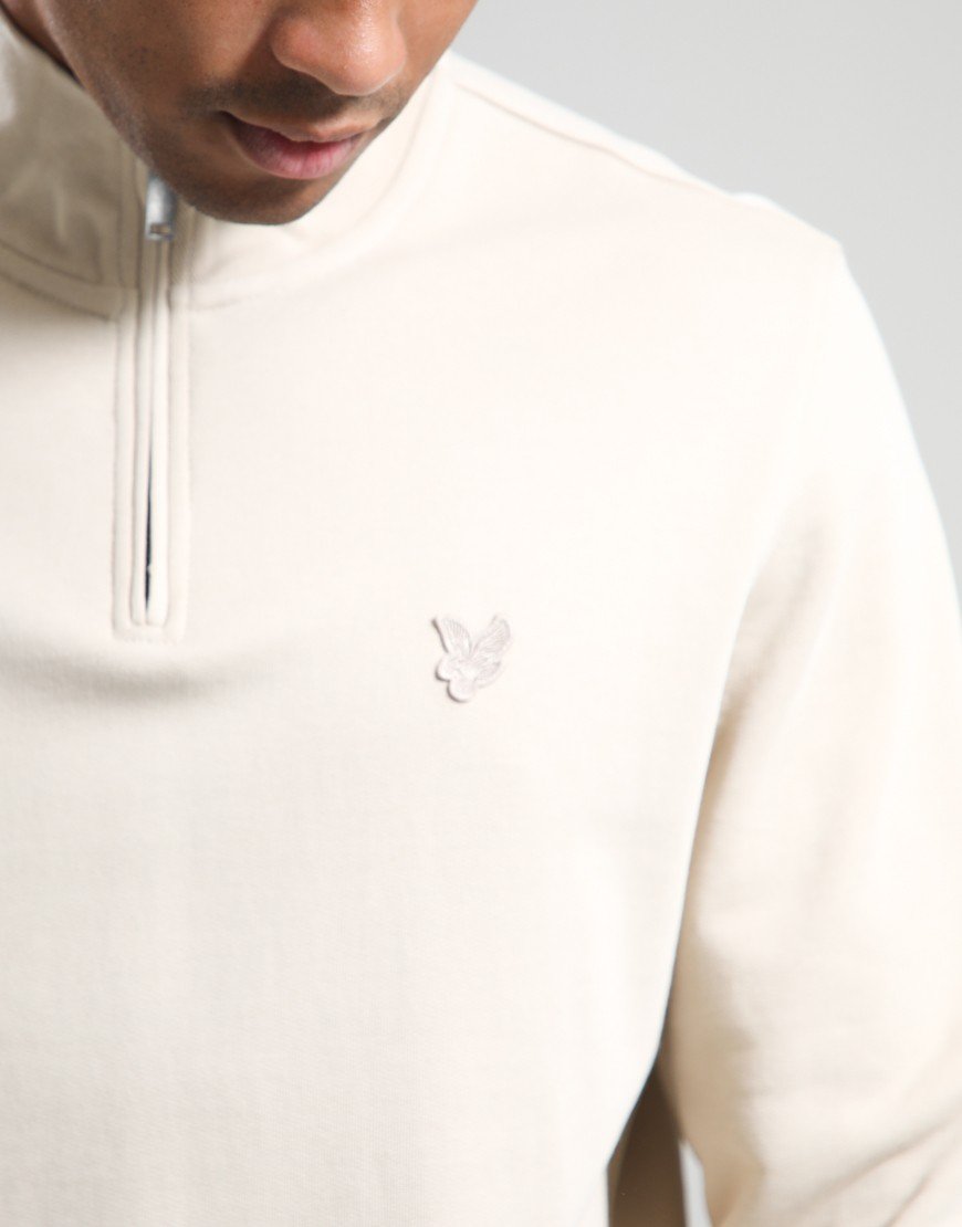 Lyle & Scott Superfine 1/4 Zip Sweat Mask Grey