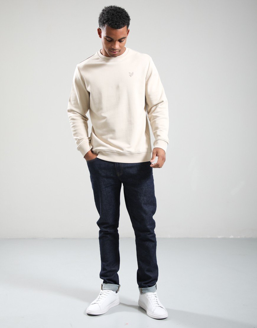 Lyle & Scott Superfine Crew Sweat Mask Grey