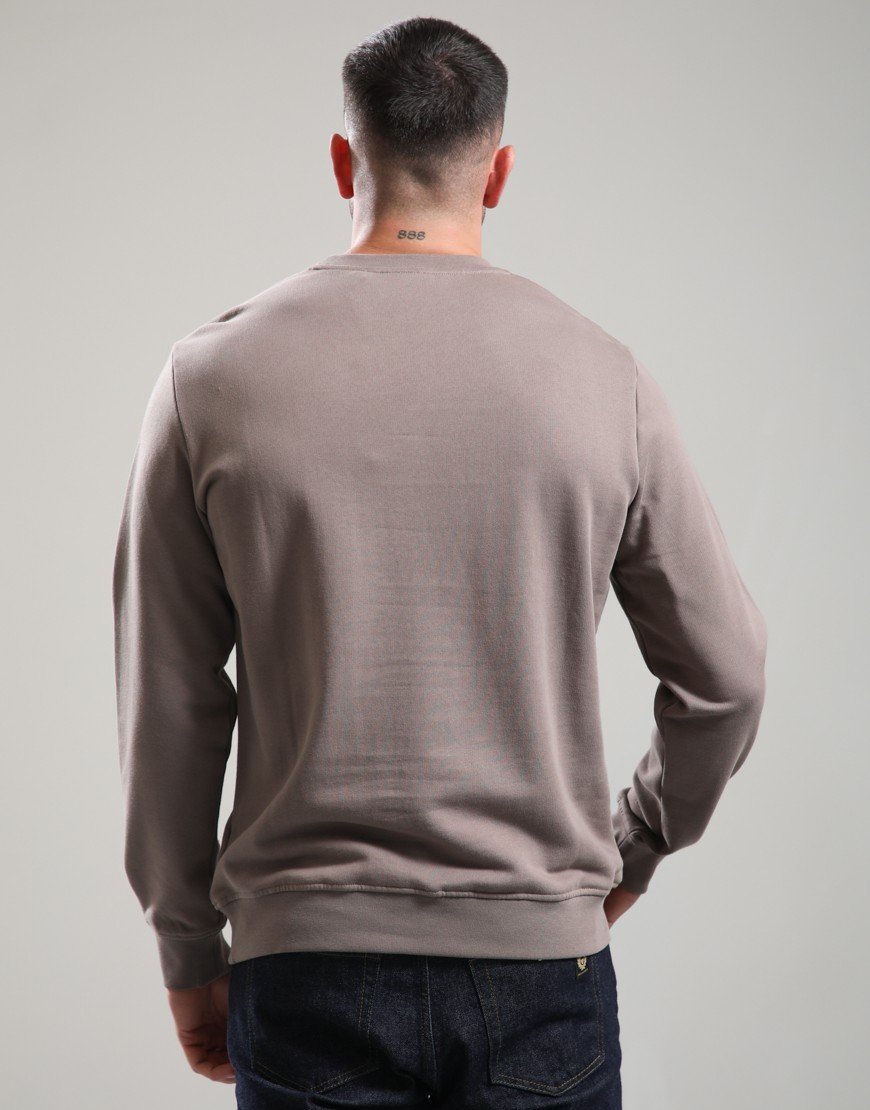 Lyle & Scott Superfine Crew Neck Sweat Mink Taupe