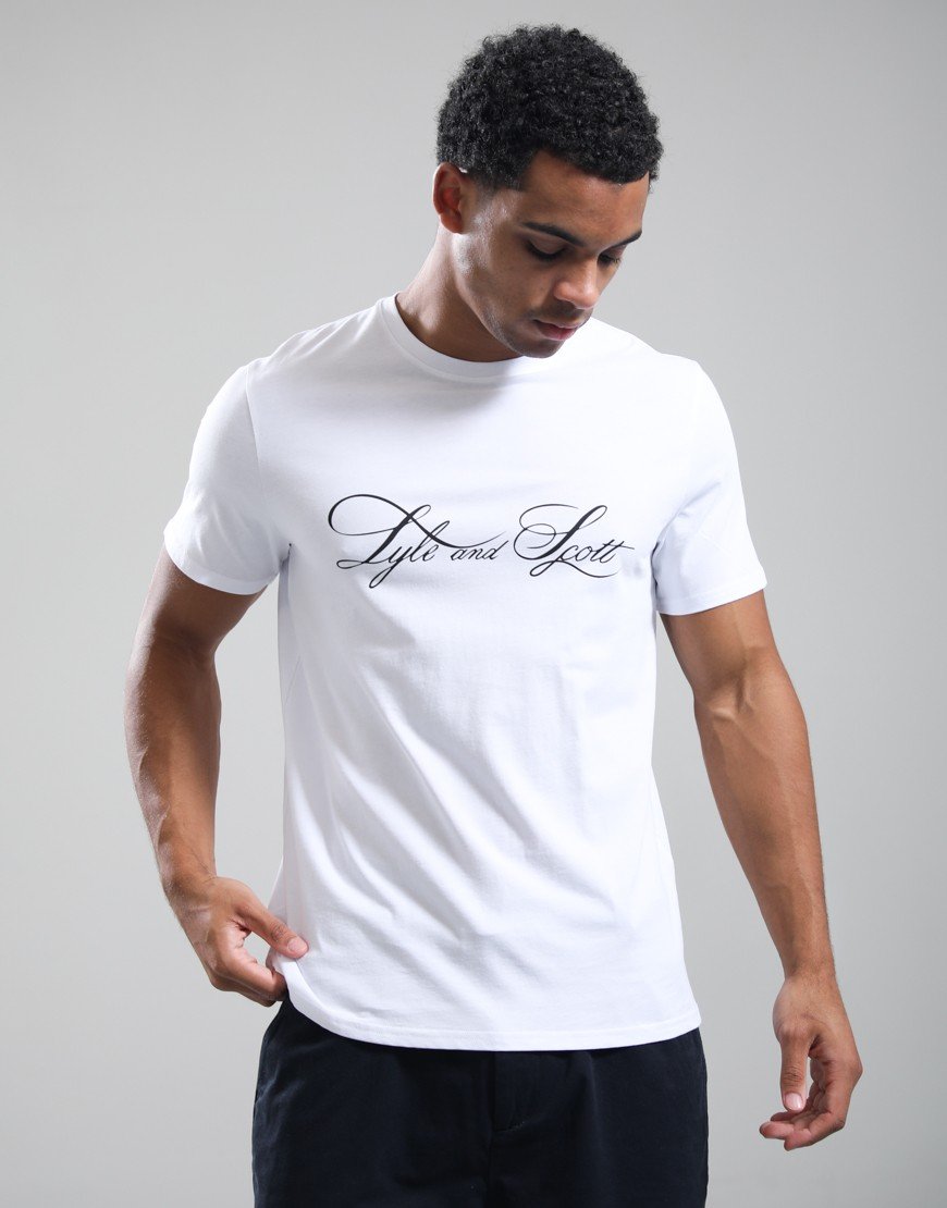 Lyle & Scott Superfine Graphic T-Shirt White