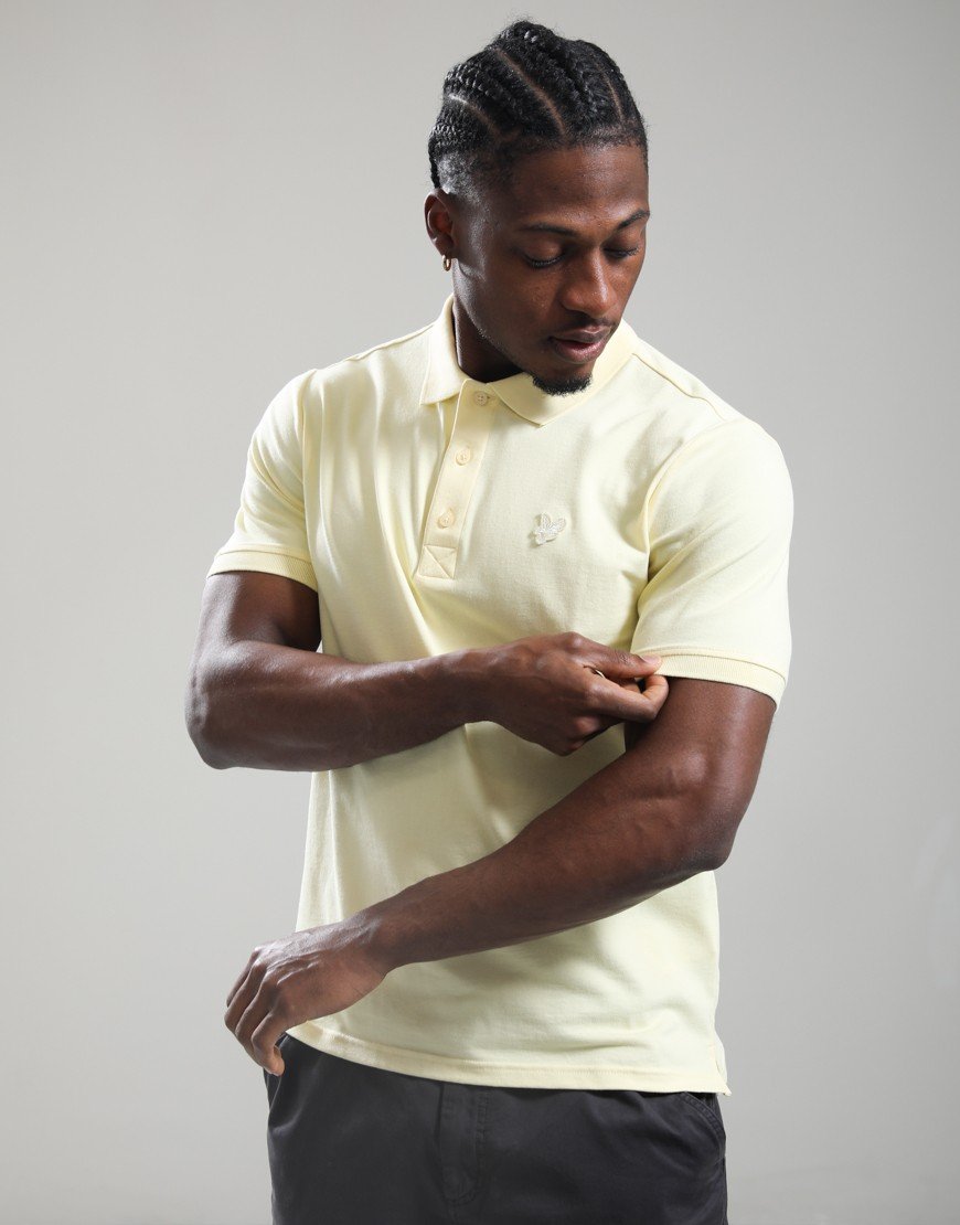 Lyle & Scott Superfine Polo Shirt Pastel Yellow