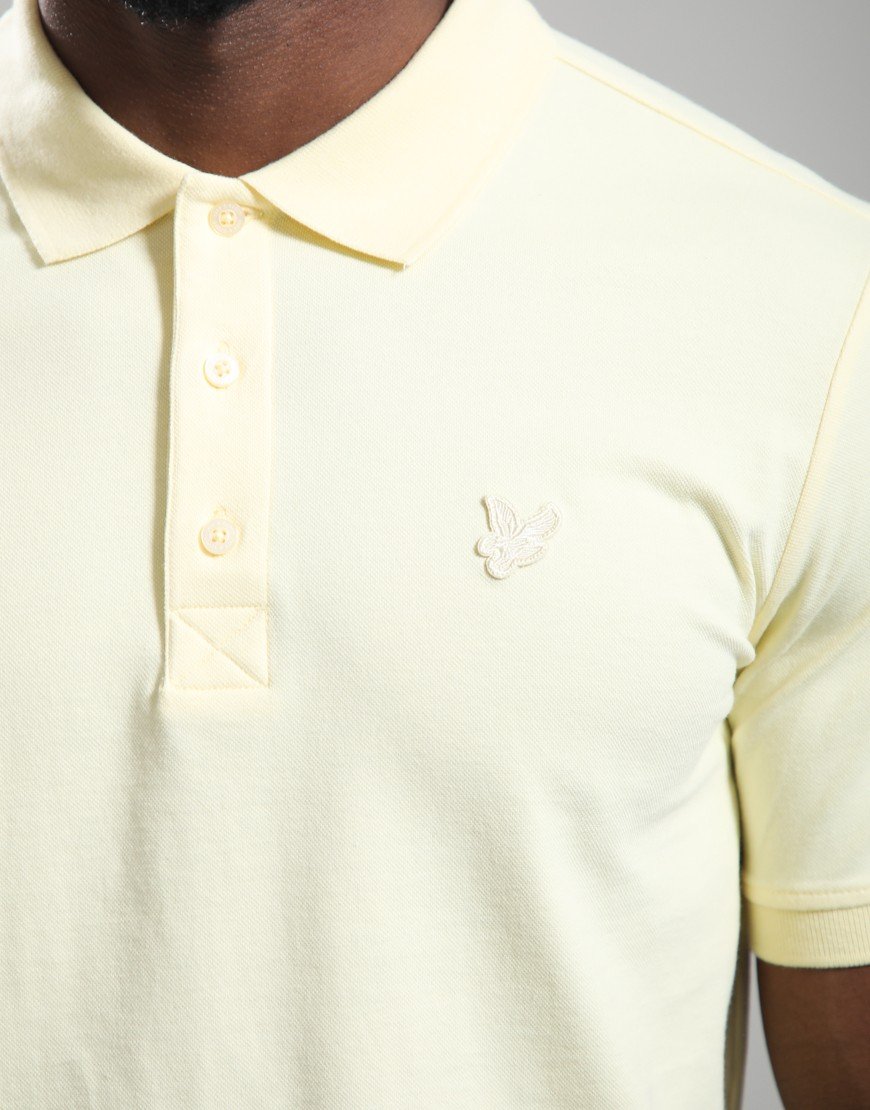 Lyle & Scott Superfine Polo Shirt Pastel Yellow
