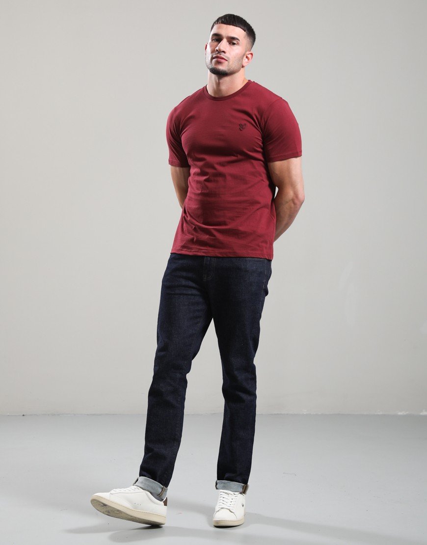 Lyle & Scott Superfine T-Shirt Fairway Burgundy