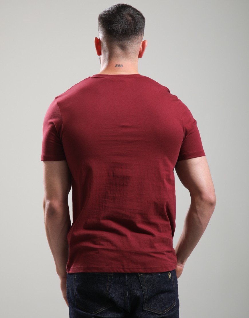 Lyle & Scott Superfine T-Shirt Fairway Burgundy