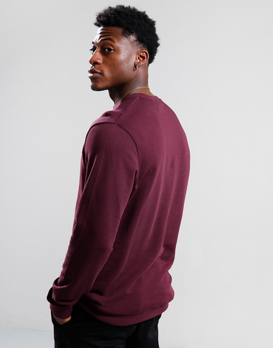 Lyle & Scott Tonal Eagle Crew Sweat Burgundy