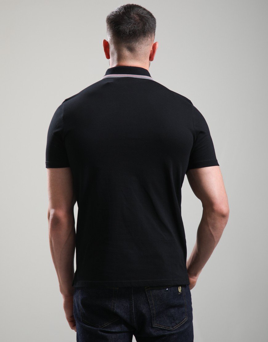 Lyle & Scott Track Tipped Polo Shirt Jet Black