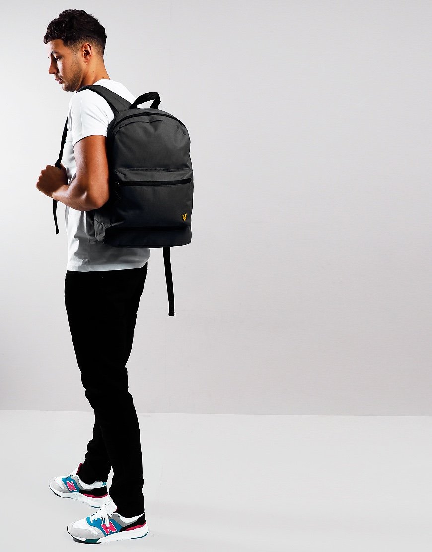 lyle and scott black backpack
